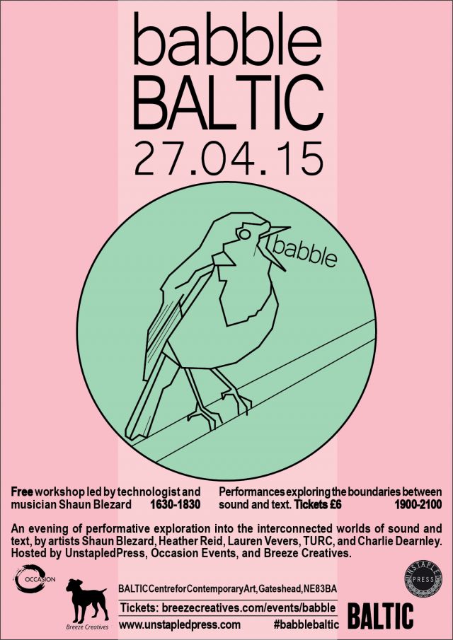 Babble | BALTIC | 27th April 2015